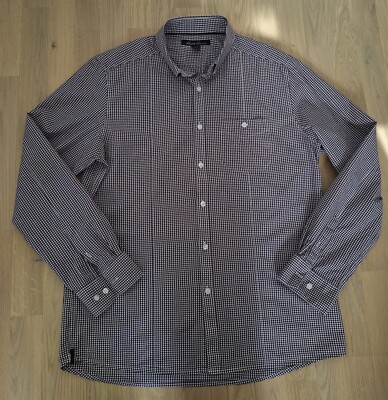 Kenneth Cole New York Hemd 100% Baumwolle Größe L