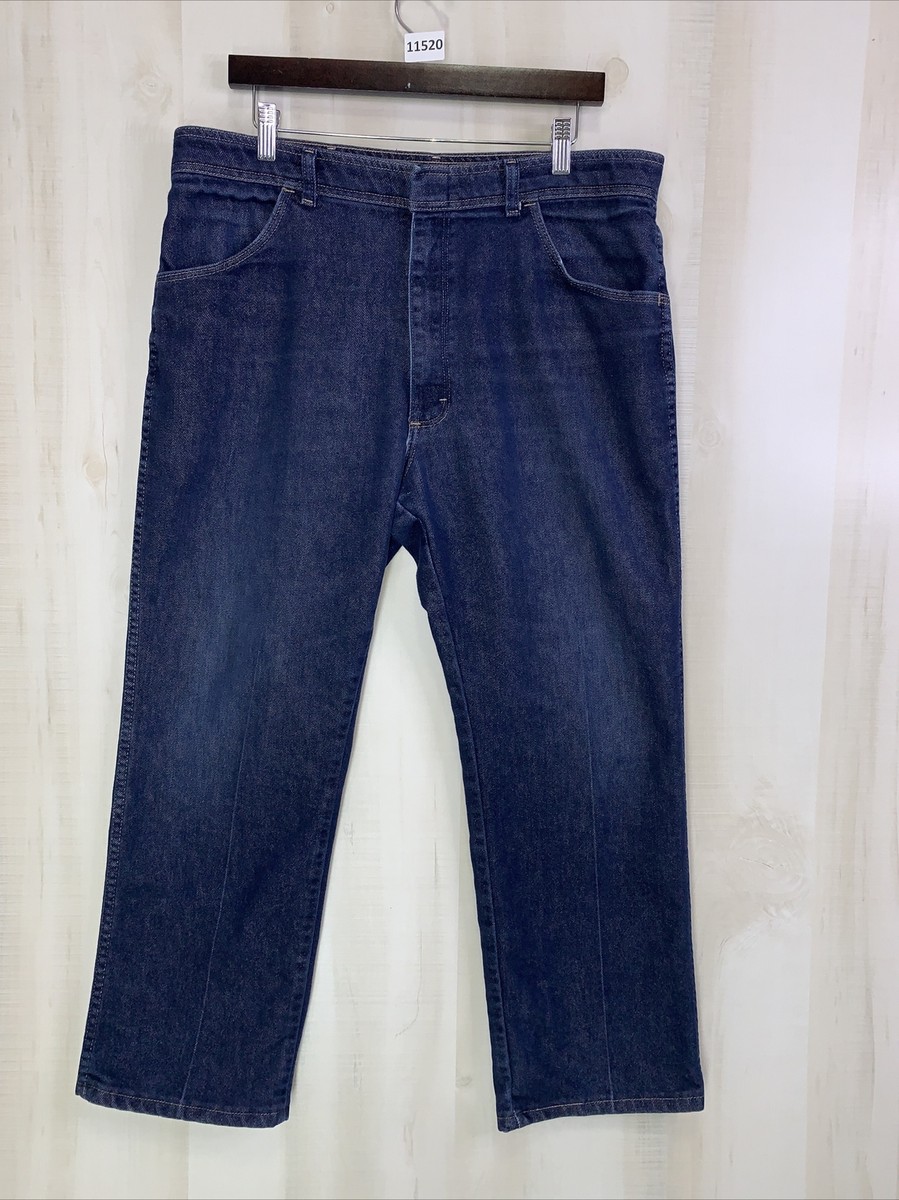 Vintage Wrangler Indigo Wash Straight Leg Mens Jeans 38x29 USA 