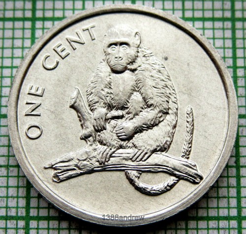 COOK ISLANDS 2003 1 CENT, MONKEY, ALUMINIUM UNC yes we do combine postage - Picture 3 of 6
