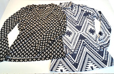 2 Women's Small Lightweight Tops East 5th and MissLOOK Black White Stretch