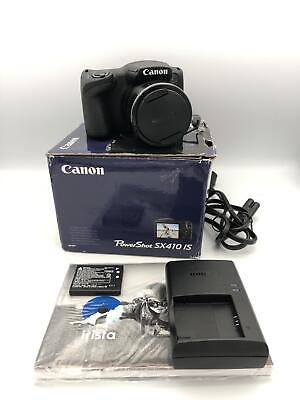 Canon PowerShot SX410 IS 20.0MP Digital Camera - Black (Kit w/ 24