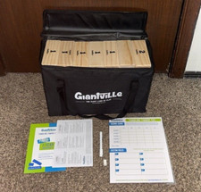 Giantville Giant Jr Tumbling Timber Toy Blocks Carry Bag Scorecard Wood NEW