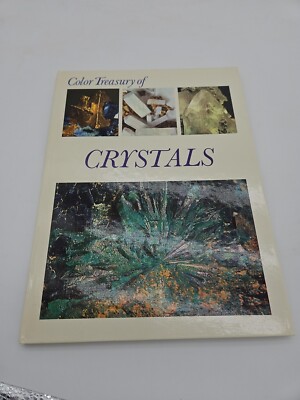 Color Treasury of Crystals by Vincenzo De Michele (1973 Hardcover)      BW