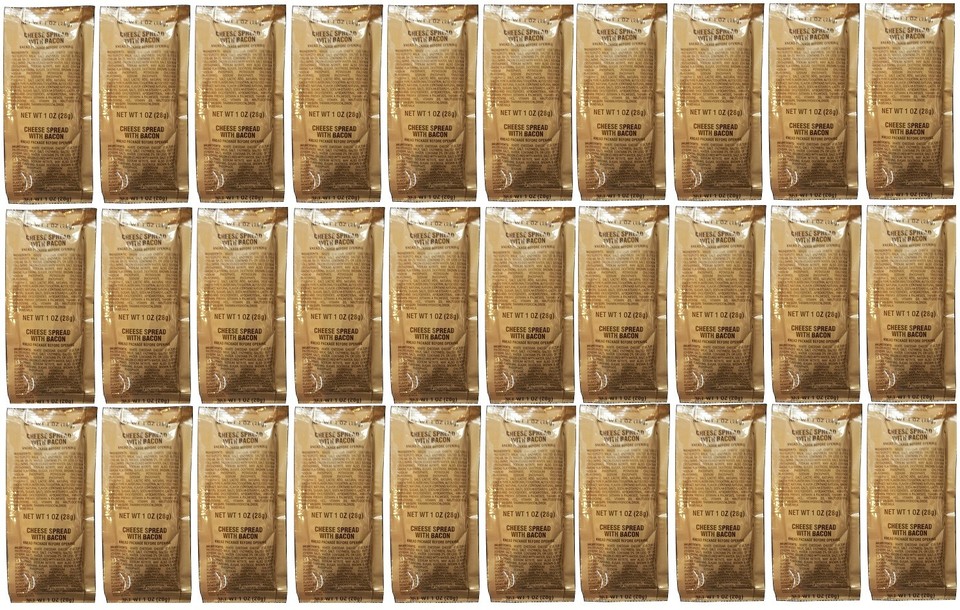 MRE Cheese Spread Variety Packs Cheddar, Jalapeno or Bacon 2022