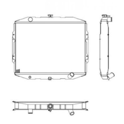 NRF radiator, engine cooling 504125