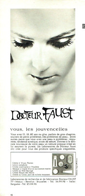 Ancien Coffret De Maquillage Docteur Faust Fond De Teint Avec Miroir - Vintage, Sans Parfum, Origine France