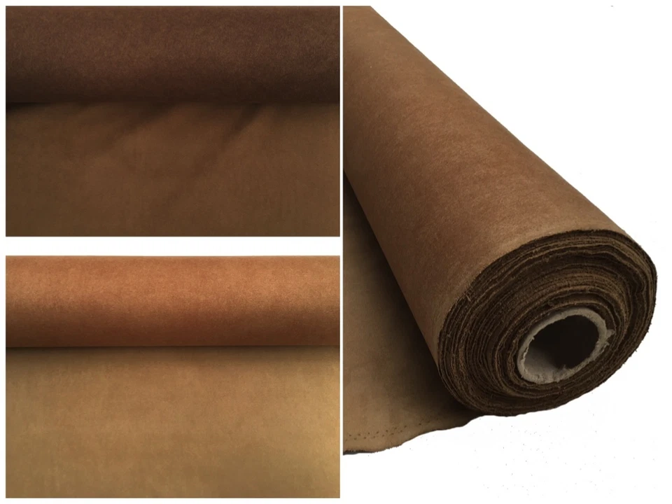 Original Amaretta Stoff Made in Japan feinstes Wildleder Imitat Meterware  - Bild 2 von 3