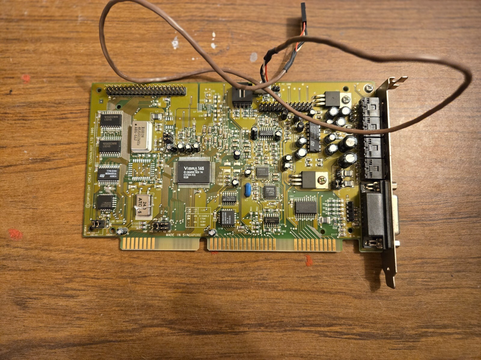 Creative Labs Sound Blaster Vibra 16S CT2900 ISA Desktop Audio Sound Card