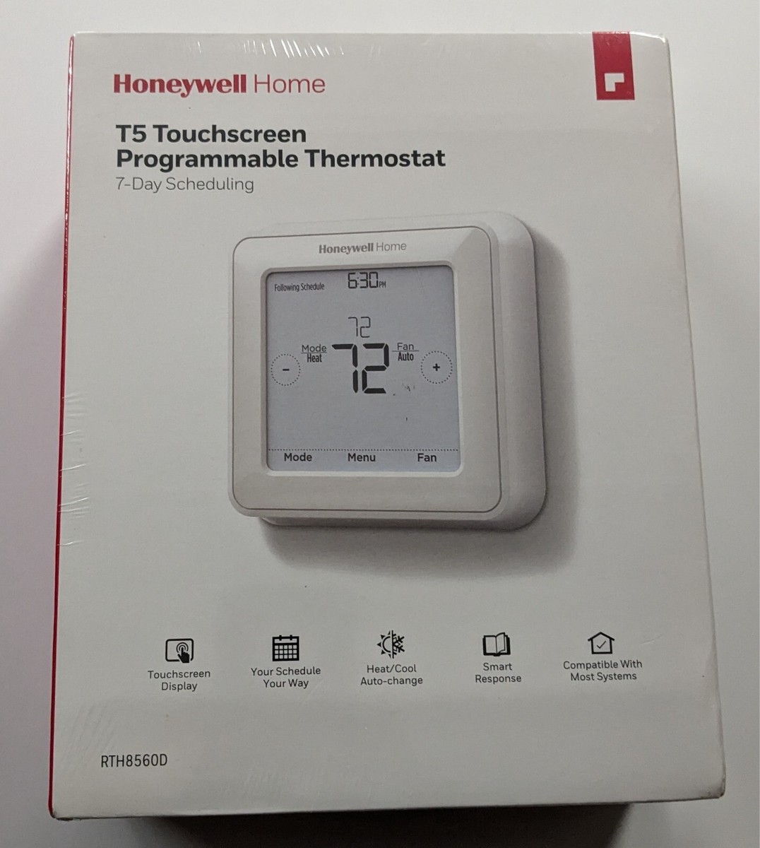 Honeywell Rth8500d Honeywell Touchscreen Thermostat Honeywell