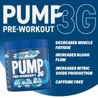 Stim Free Pre Workout Powder Pump 3G Creatine, Amino Acids, Vit B - 25 Servings