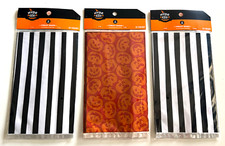 Lot of 36 Halloween trick or treat bags Pumpkin, Stripes design 5" x 9"