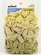 SCUNCI COLOR MATCH MIXED TWISTER HAIR SCRUNCHIES - 8 PCS. (20093)