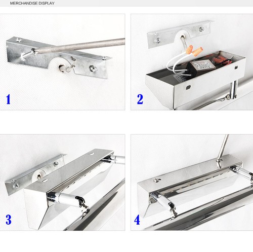 5W 7W 9W LED de cabecera de baño espejo frontal imagen de pared maquillaje iluminación - Imagen 15 de 15