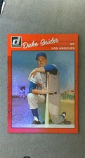 2023 Donruss Retro Variation Red Holo #282 Duke Snider Dodgers #'d/2023