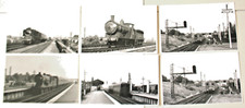 6 photographic prints of trains & locos taken at NEW MALDEN &ndash; 1953 & 1959