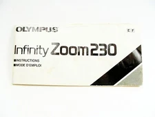 Olympus Infinity Zoom 230 Instructions Pamphlet | 106pg | 1992 | Pics Text | $7