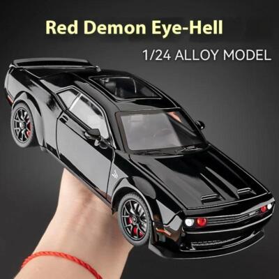 1:24 Dodge Challenger Srt Hellcat Redeye Alloy Diecast Model Desktop Ornament