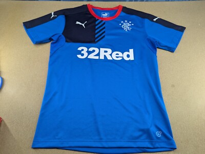Puma Glasgow Rangers 2015-2016 Training Jersey Mens Size L Football Blue Adult