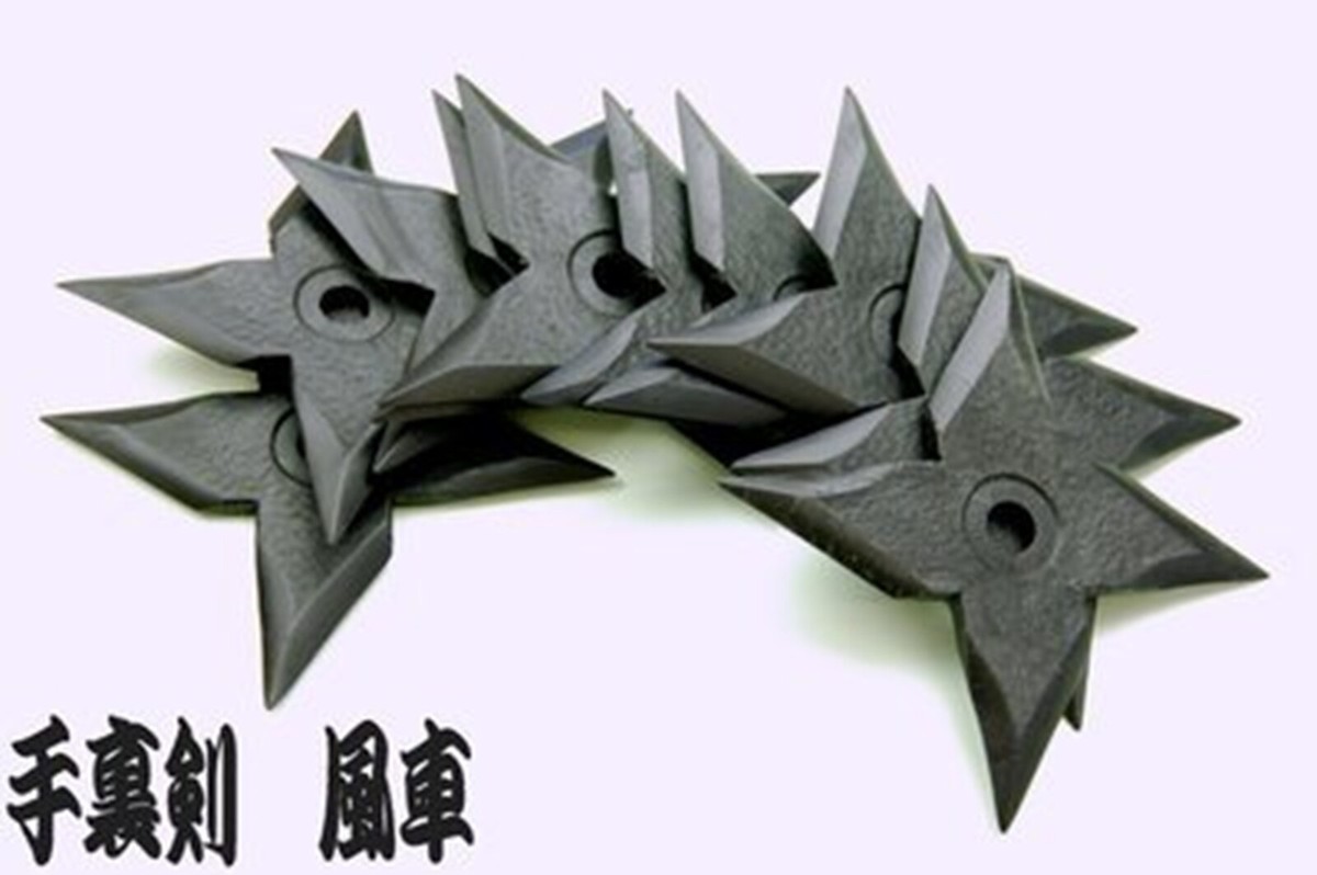 小物 chunen Shuriken Rubber Star Ninja Shinobi Kunoichi 5 Set Windmill Japan
