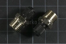 [x2] 1/4" NPT Nickel Plated Brass Air Compressor Tank Fill Valve Schrader