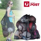 Portable Large Sports Drawstring Mesh Ball Bag Basketball Football Storage Extra