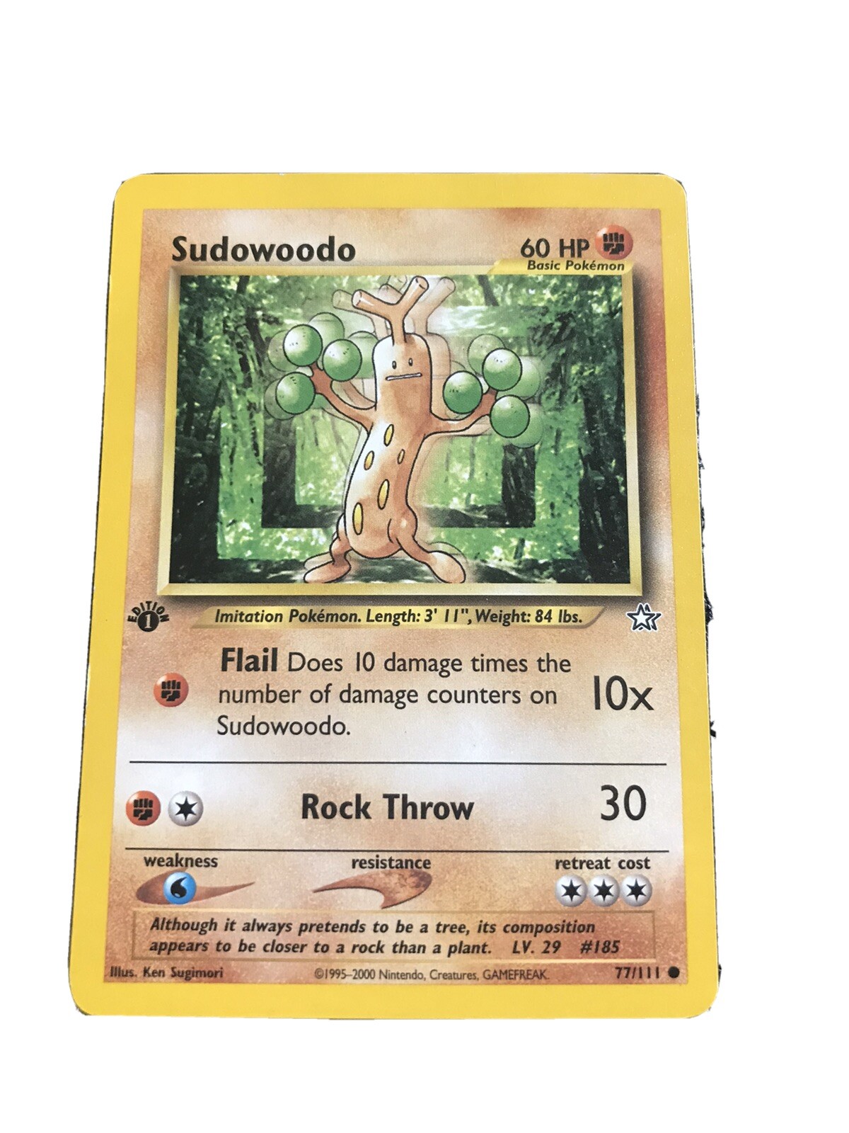 Sudowoodo - 77/111 - Common 1st Edition Near Mint Neo Genesis Pokemon