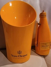 Veuve Clicquot 15" Orange Champagne Ice Bucket & Sleeve 