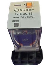 Image of Finder Relay AND Socket - 24 VAC Coil 3PDT Type 60.13 / 6013 10A 250V