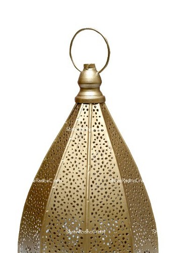 Moroccan Candle Holder Lamp, Table Candle Lampshade, Metal Floor Bedside Lamp - Picture 6 of 8