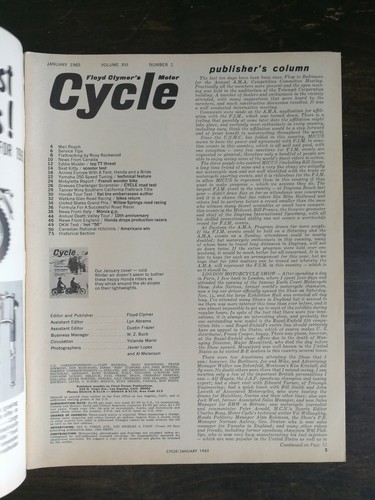 Revista de motocicletas enero 1965 Greeves Challenger Scrambler - Yamaha 250 anuncios - Imagen 2 de 2