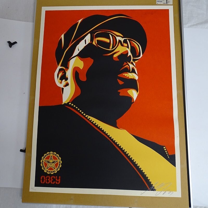 Shepard Fairey “Biggie” (Red) Screen Print - Signed - Obey Giant