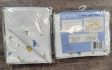 Baby Girl Boy New Vintage Carter's John Lennon 6pc 3 per Package 12x14 Lap Pads