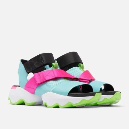 Nuevo Sorel Kinetic Impact Sandalia Deportiva Zapatos Plataforma Azul Rosa Blanco Para Mujer 8 - Imagen 11 de 15