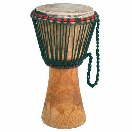 Djembé Africain Authentique 54cm - Tambour Tamtam Bois Brut - Percussion Ethnique