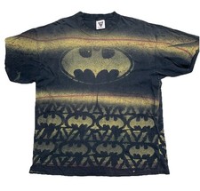 Vintage Distressed Batman Shirt Mens X-Large All Over Print USA SSI