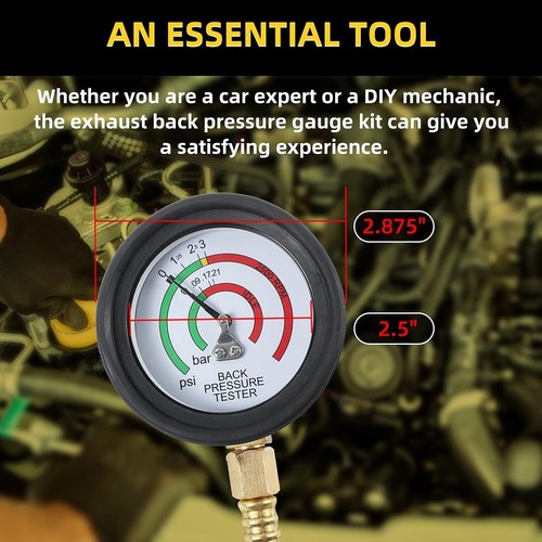CMTOOL Exhaust Back Pressure Tester Kit with Carton Packaging, Professional... - 第 9/9 張圖片