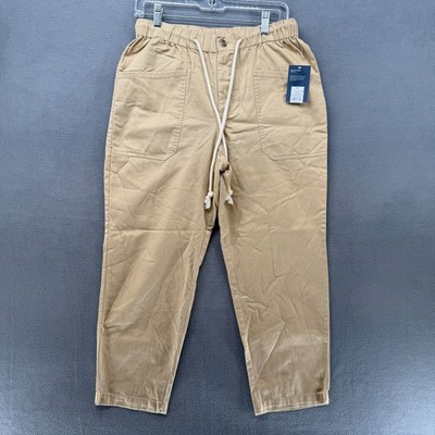 Universal Thread Cargo Pants Mens Small Tan Beige Relaxed Fit Drawstring NWT