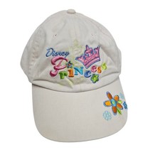 Disney Princess Youth Baseball Cap Disneyland Resort Flower Embroidered Hat Pink