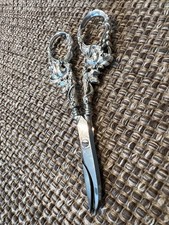 Antique silver plated grape shears-fruit shears
