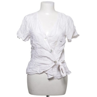 H&M, Wickelbluse, Größe: 36, Weiß, Leinen, Sonstiges, Damen #TTd