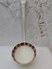 Large Antique Ceramic Soup Ladle Imari Pattern