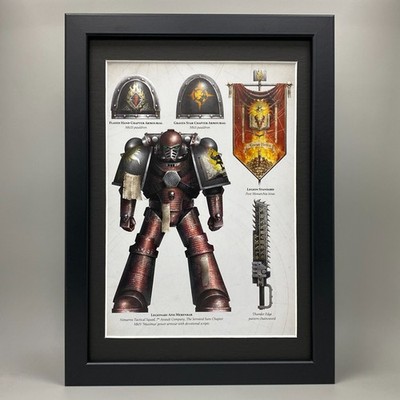 WORTTRÄGER GERAHMTE KUNST LEGION FARBEN CHAOS HORUS KETZEREI WARHAMMER 40K 40.000