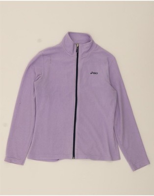 Asics Damen Fleecejacke UK 14 Large Lila Polyester AI15