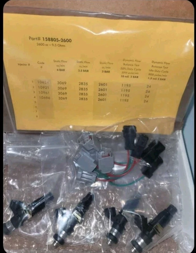 Inyectores DSM de inyección Aus 2600cc. Mitsubishi Eclipse 1g 2g. Foto 2 de 2