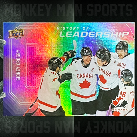 2026 Sidney Crosby NHL Team Canada HL-6 History of Leadership