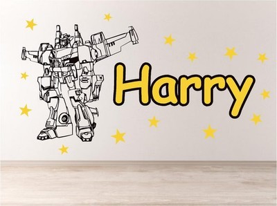 Transformator Roboter Aufkleber Sticker Decal Transfers Kinderzimmer Transformers