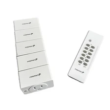 Fosmon Wireless Remote Control 5 Outlet Plugs Indoor Battery Operated On/Off
