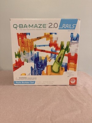 MindWare Q-BA-MAZE 2.0 Rails Builder Set Marble Run, 134 pcs, Ages 6+