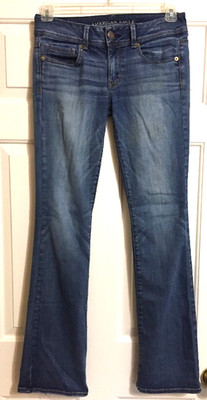 American Eagle Size 6 kick boot Jeans 33 Inseam women's
