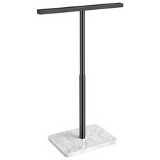 Hand Towel Holder Stand, Matte Black Adjustable 9.06inch -17.68inch,